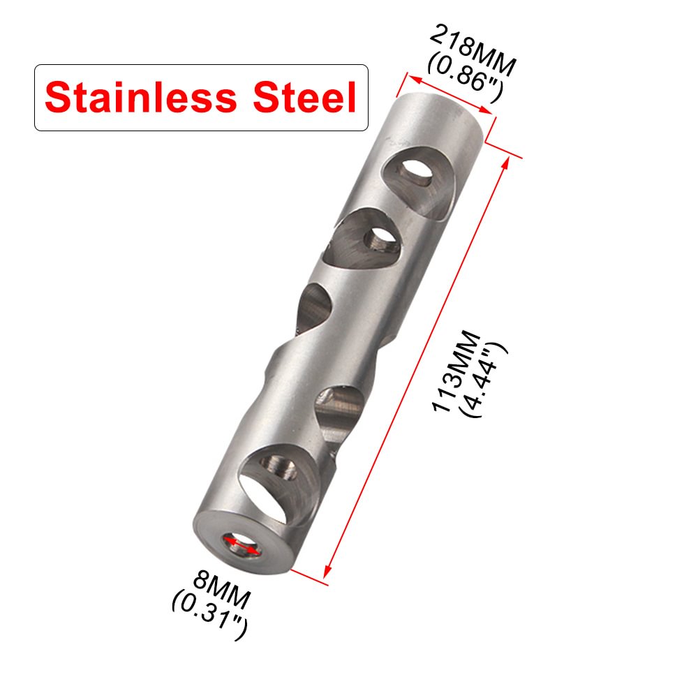 OD 1.06 L 6 Aluminum stainless steel single baffle kits For NaPa Car