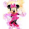 Watercolor Disney Minnie Mouse - 11CT Stamped Cross Stitch 40*50cm/15.75*19.69in