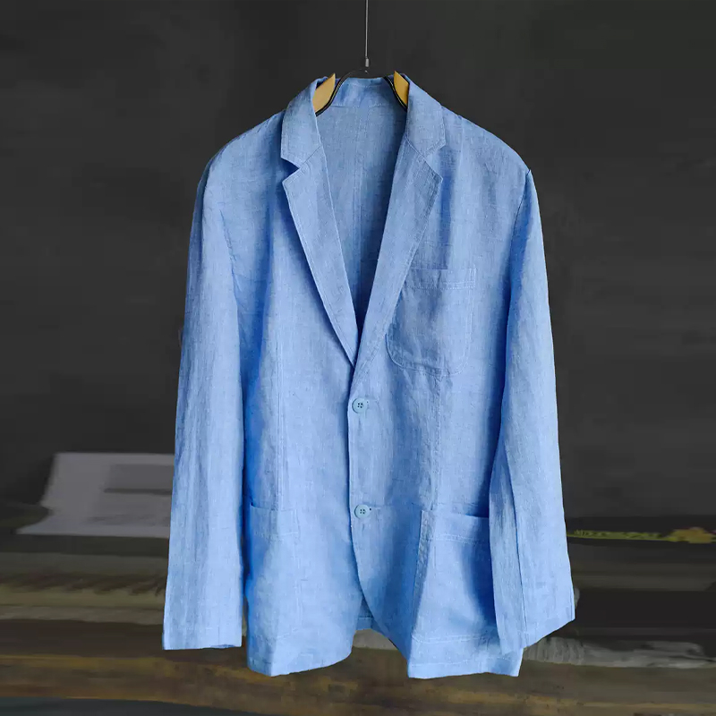 Men's Linen Casual Single Breasted Blazer