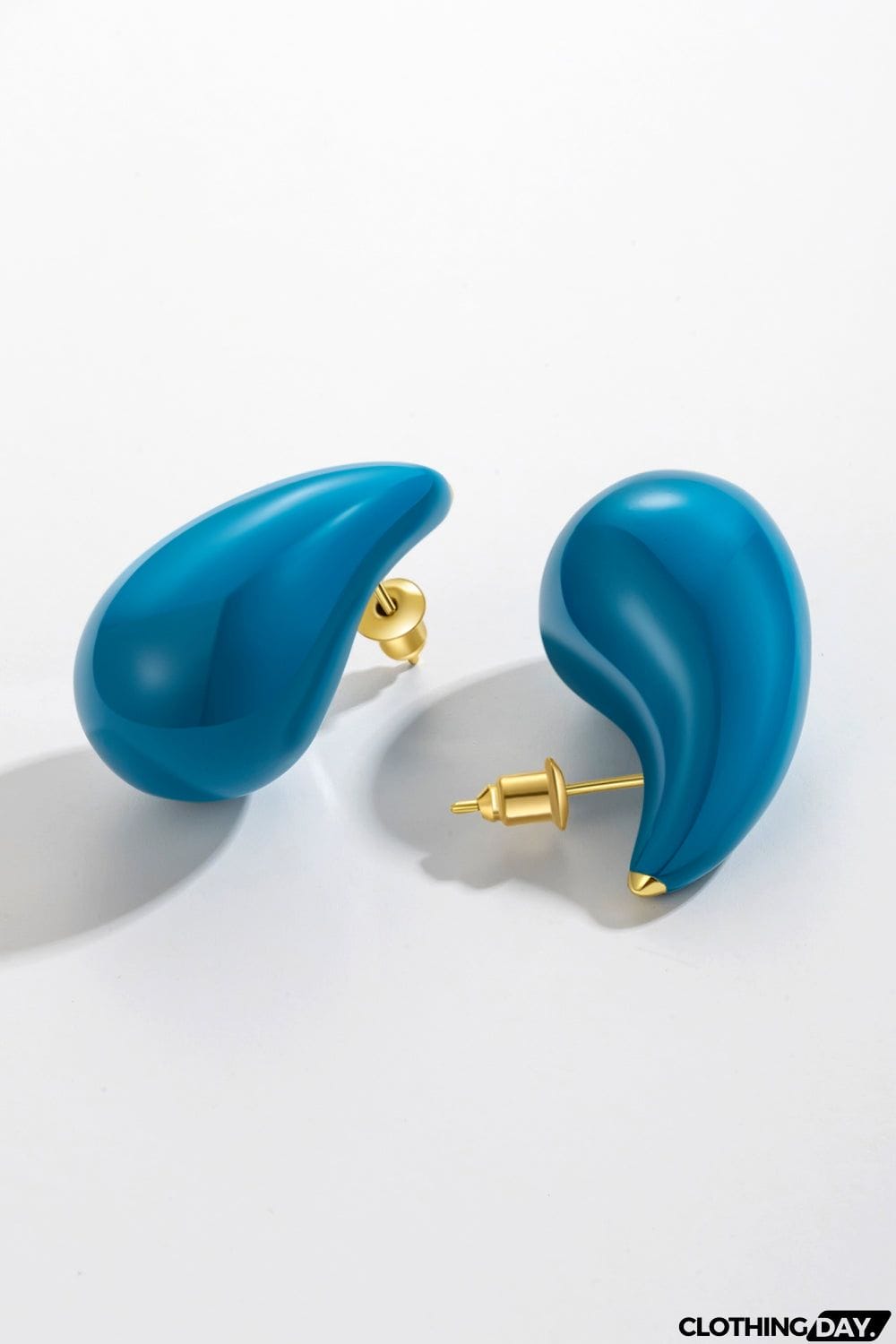 Big Size Water Drop Brass Earrings