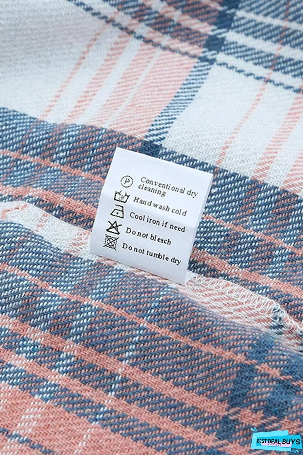 Pink Black/Pink Plaid Flap Pockets Shacket