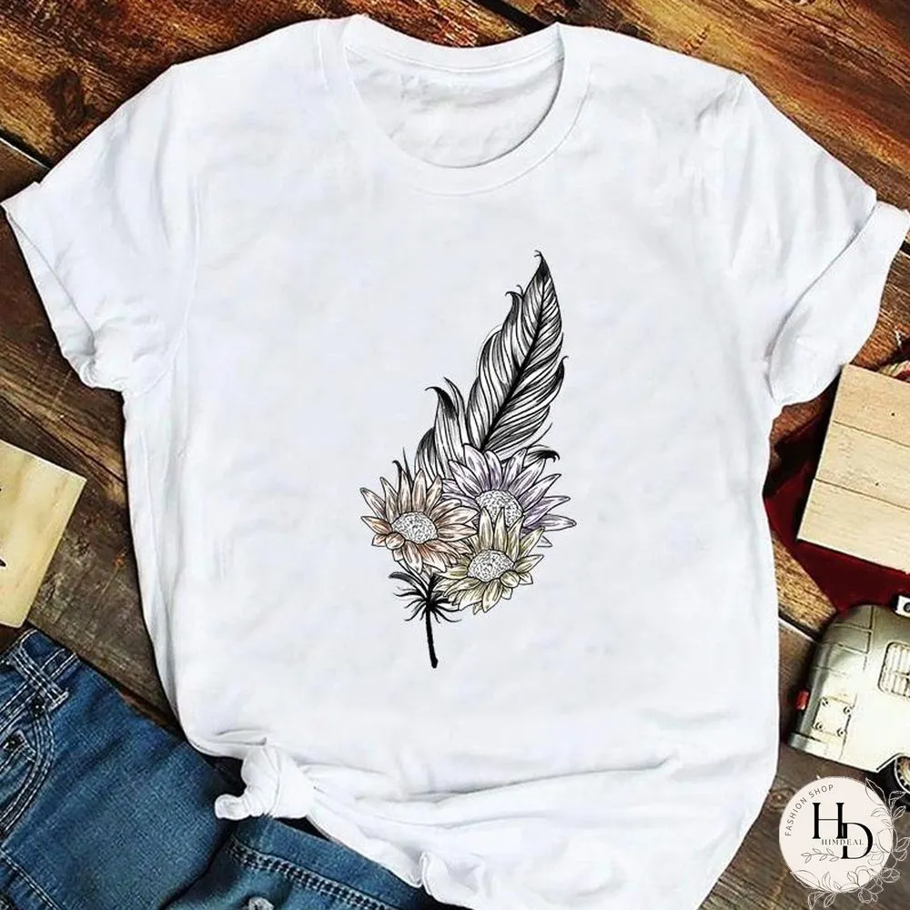 Tee Fashion Women Ladies Tshirt Top Lady Print Female Clothes Animal Trend Spring Summer