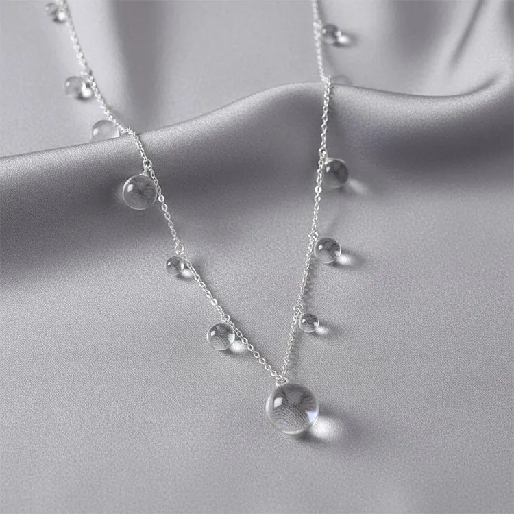 Peace Looks Beautiful On You Waterdrops Necklace