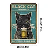 Cat Save Water Drink Beer - Vintage Metal Signs - 20*30cm/30*40cm