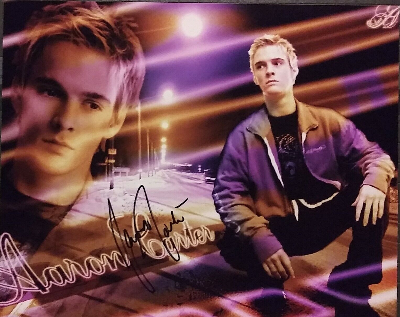 Aaron Carter signed 8x10