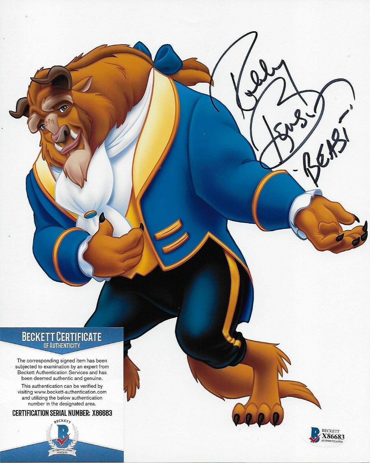 Robby Benson Beauty and the Beast Original Autographed 8X10 Photo Poster painting w/Beckett COA