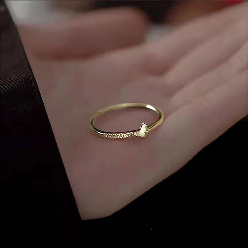 925 Sterling Silver Gem Bow Knot Rings