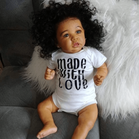 [Kids Gift Idea] Black Silicone Reborns 12'' Realistic Cute Reborn Toddler Baby Doll Girl Bess -Creativegiftss® - [product_tag] RSAJ-Creativegiftss®