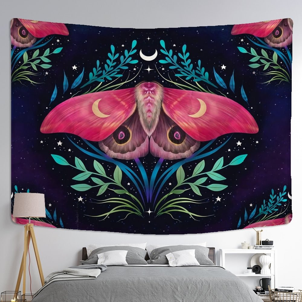 Simple Butterfly Tapestry Wall Hanging Bohemian Hippietarot Psychedelic Background Witchcraft Home Decor
