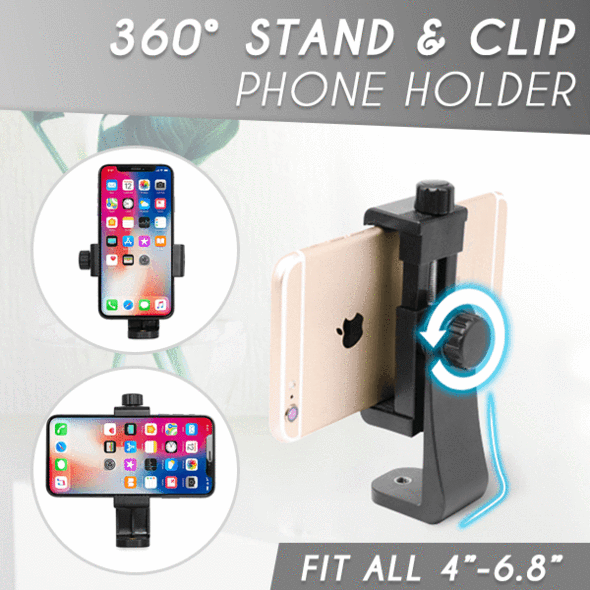 360° Stand & Clip Phone Holder