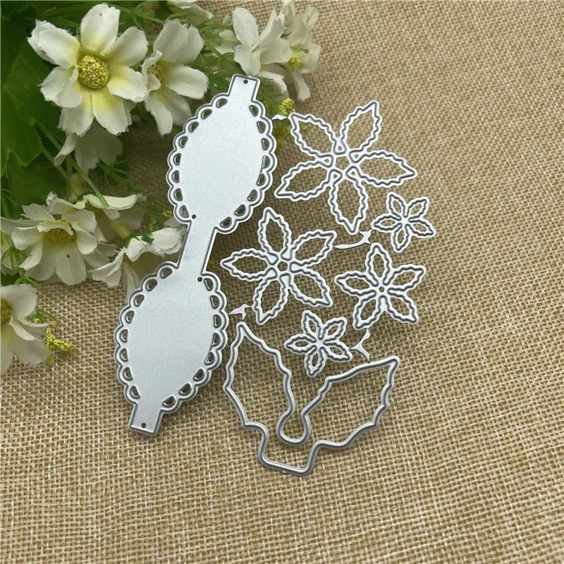 Bow flower lace card Metal Cutting Dies Stencils For DIY Scrapbooking Decorative Embossing Handcraft Die Cutting Template