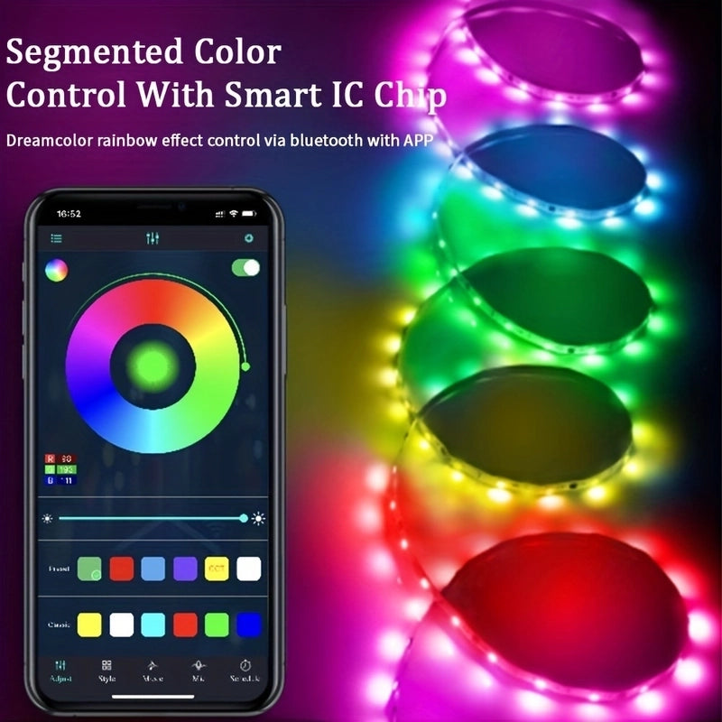 Casual Minimalist Solid Color Plastic Indoor Strip Lights