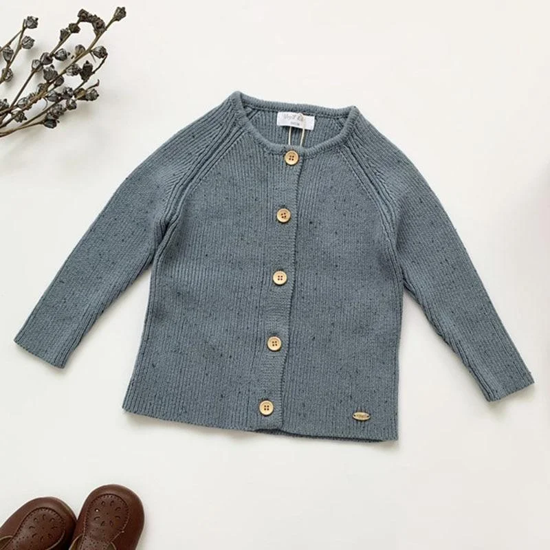 Spring Autumn Baby Boys Girls Pure Color Cardigan Coat Children Clothing Baby Boy Girl Long Sleeve Knitted Kids Cardigan Coat