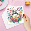 6pcs Diamond Painting Greeting Cards DIY Diamond Art Cards Crafts (Birthday)