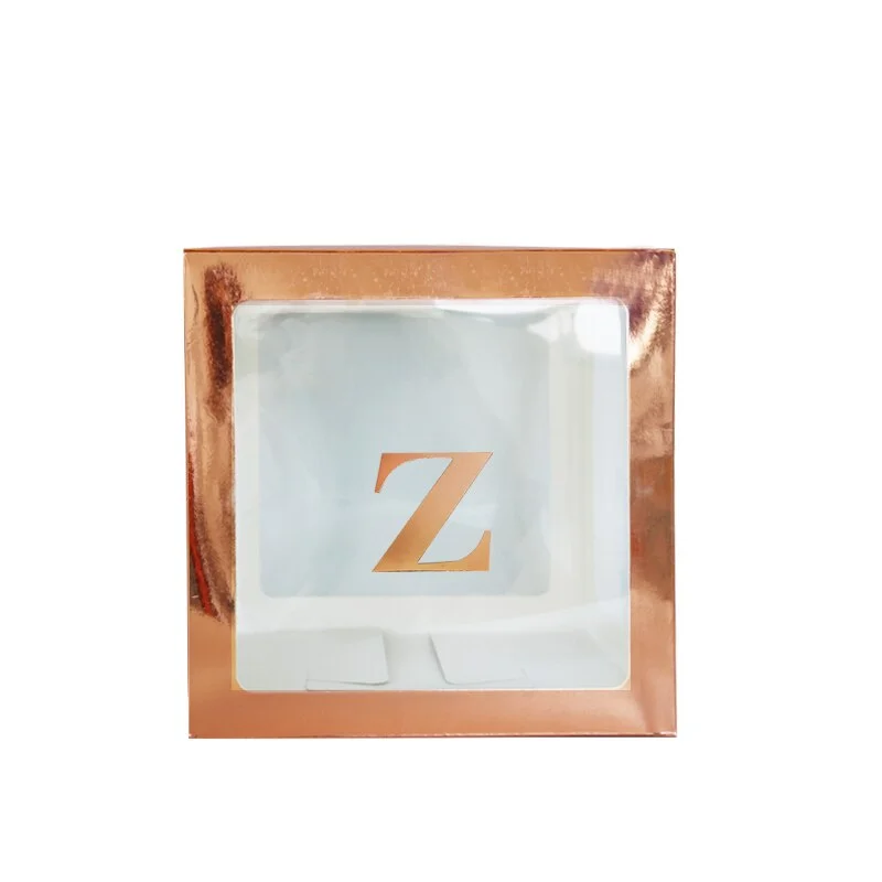 Rose Gold Transparent Letter A-Z Box Custom Baby Name Balloon Baby Shower Box Girl First 1st Birthday Party Decor Kids Babyshowe