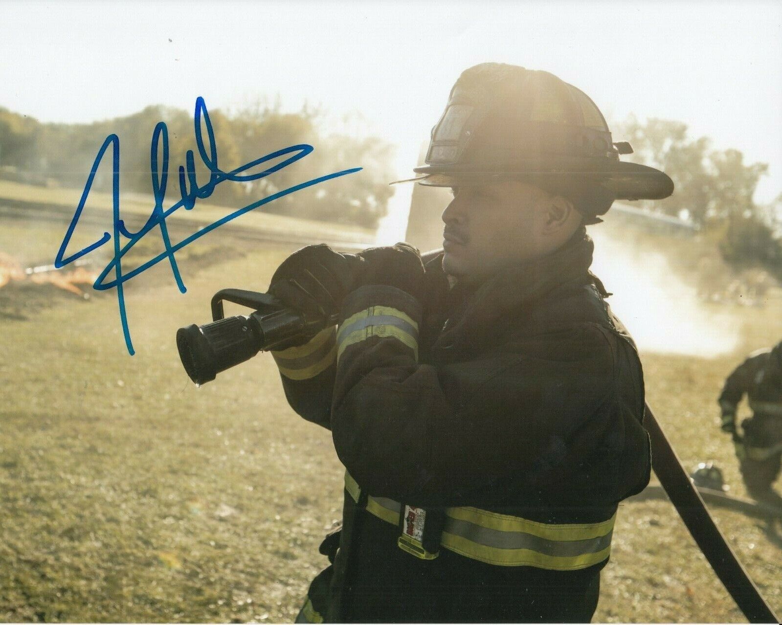 JOE MINOSO signed (CHICAGO FIRE) TV SHOW auto 8X10 Photo Poster painting *Joe Cruz* W/COA #6