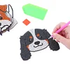 8pcs DIY Anti Slip Dog Coasters Stackable Creative for Tabletop Protection