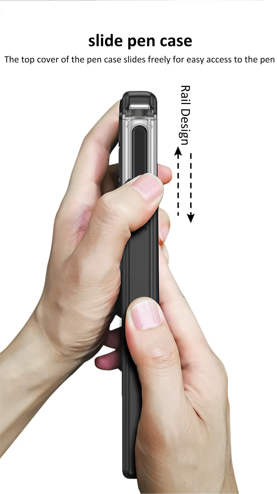 Compatible with Samsung Galaxy Z Fold Series Folding Magnetic Hinge Slide Cover Phone Case