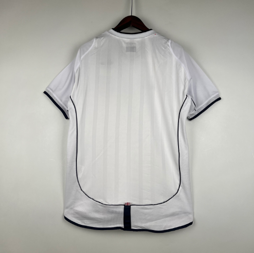 Retro England 2002 Home Men's Football T-Shirt Thai Quality