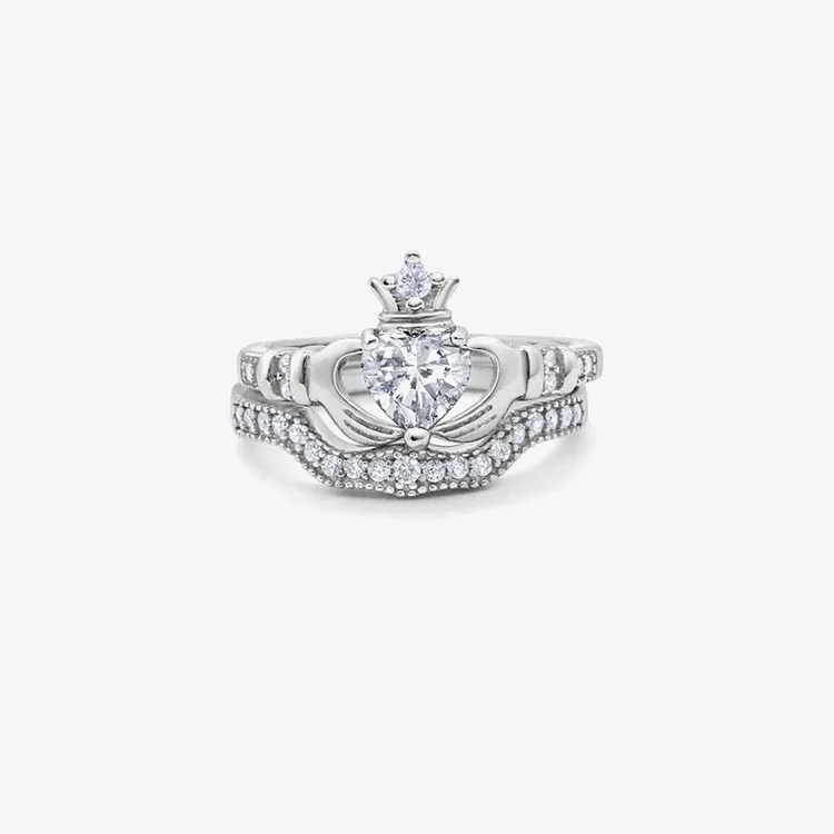 Claddagh Double Stacked Ring