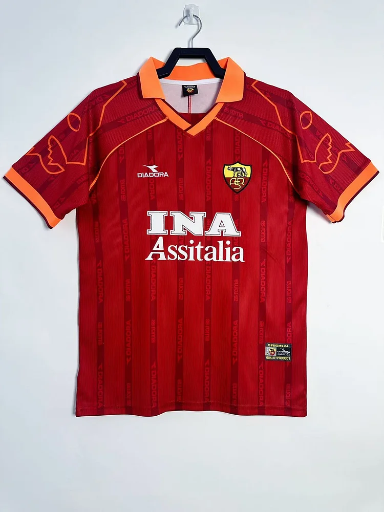 1999-00 Roma Home Retro Jersey