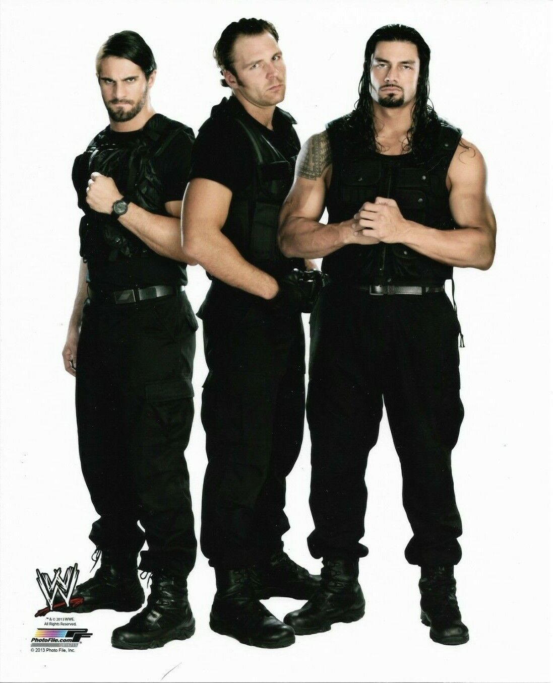 WWE THE SHIELD OFFICIAL LICENSED AUTHENTIC ORIGINAL 8X10 Photo Poster painting FILE Photo Poster painting 1