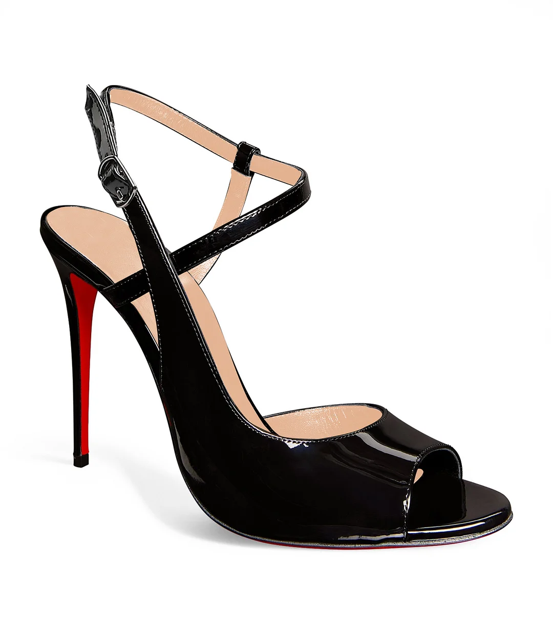 120mm Women's Stiletto High Heels Open Toe Sandals Red Bottom So Jenlove Shoes-MERUMOTE