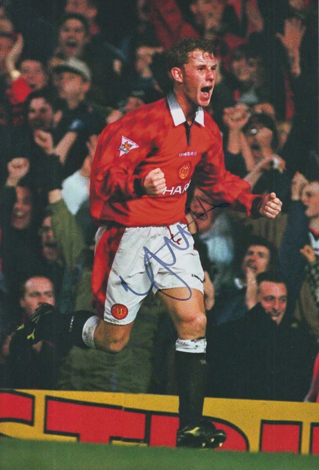 Nicky Butt Hand Signed Manchester United 12x8 Photo Poster painting 2.