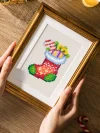 16pcs Mini Square Diamond Painting - Christmas