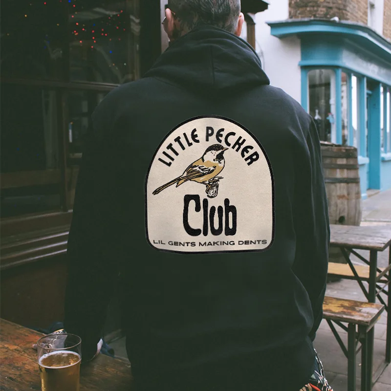 Little Pecker Club Printed Pullover Hoodie -  