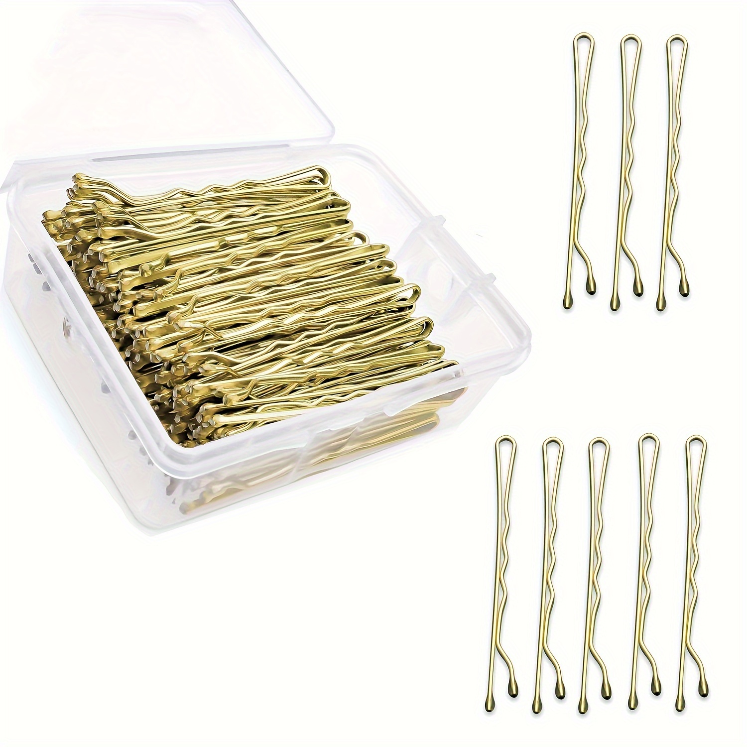 100pcs\u002FBox Hair Pins Kit Secure Hold Bobby Pins Clips For Women Girls 2 Inch Hairpins Hairdressing Tools With Transparent Storage Box