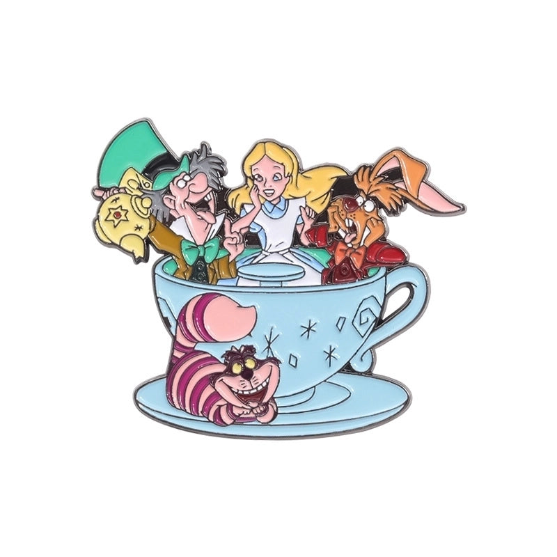 Cute Minimalist Pin Cartoon Alloy Plating Unisex Brooches