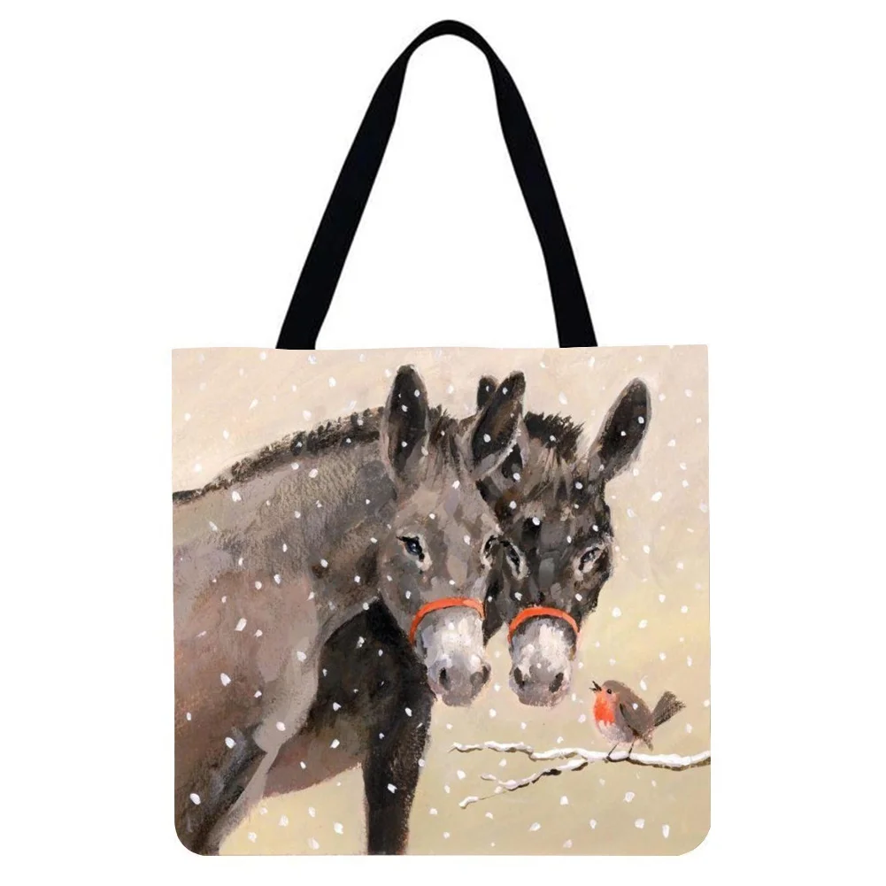Linen Tote Bag - Donkey