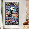 Katze 5d diy volle runde partielle ab bohrer dimond gem&auml;lde wohnkultur 17,72x29,53in
