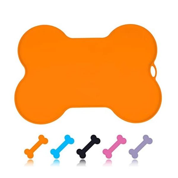 Silicone placemat pet bone-shaped non-slip placemat