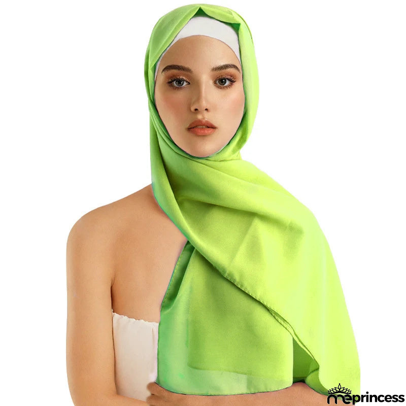 Women's Polyester Head Wrap Quick-Dry Solid Pattern Trendy Scarves