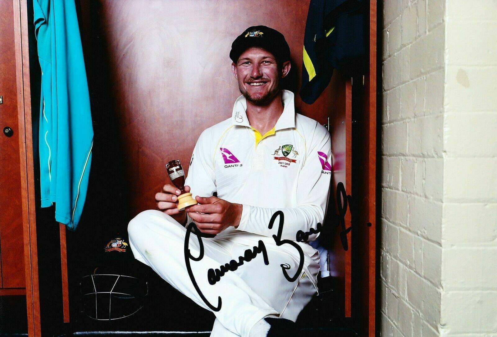 Cameron Bancroft Signed 12X8 Photo Poster painting Cricket Australia AFTAL COA (2653)