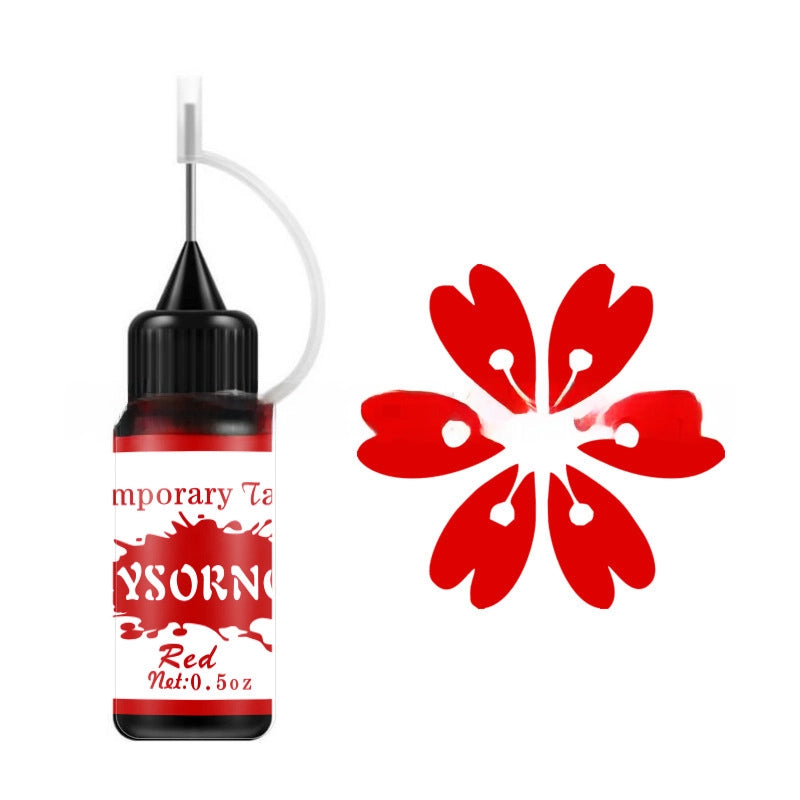 Hand-painted Pigment Color Black Henna Paste Tattoo Juice Paste Jagua Plant Paste Hollow Template