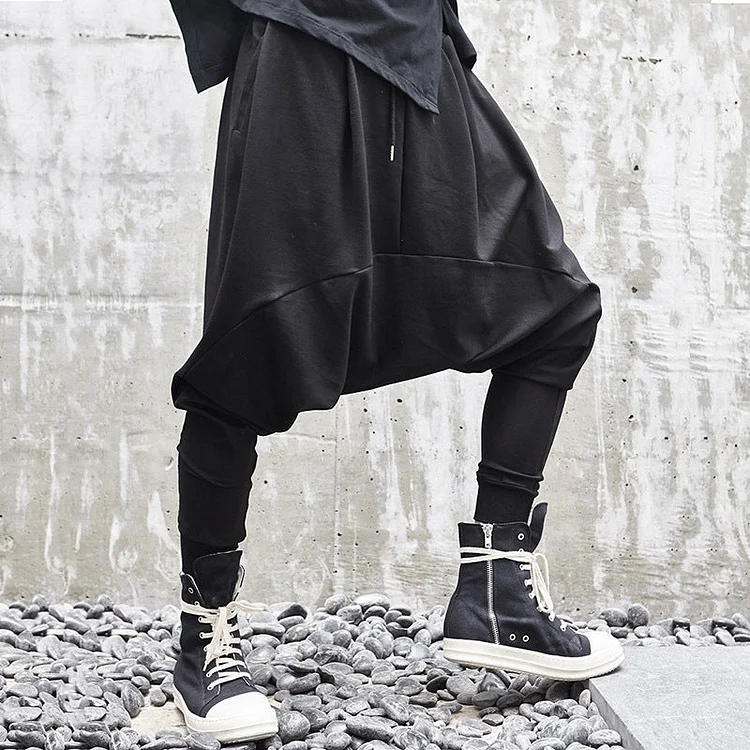 Dawfashion Techwear Streetwear-New Japanese Original Design Sense Dark Style Loose Pants-Streetfashion-Darkwear-Techwear