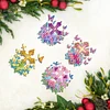 4Pcs Diamond Painting Brooch Diamond Painting Pins Jewelry Kit (Cross)