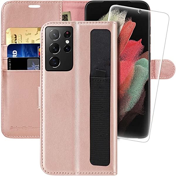 MONASAY Samsung Galaxy S21 Ultra 5G Wallet Case, 6.8 inch 