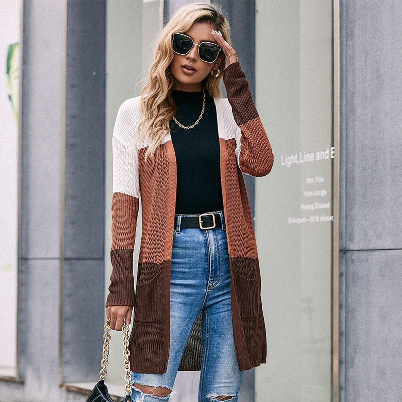 Knitted Sweater Long Sleeve Cardigan Coat