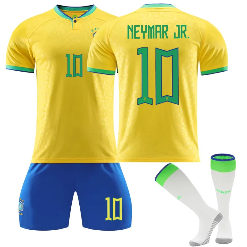 22/23 Brazil Richarlison N. 9 Home Field Kids Men Football Jersey Kits