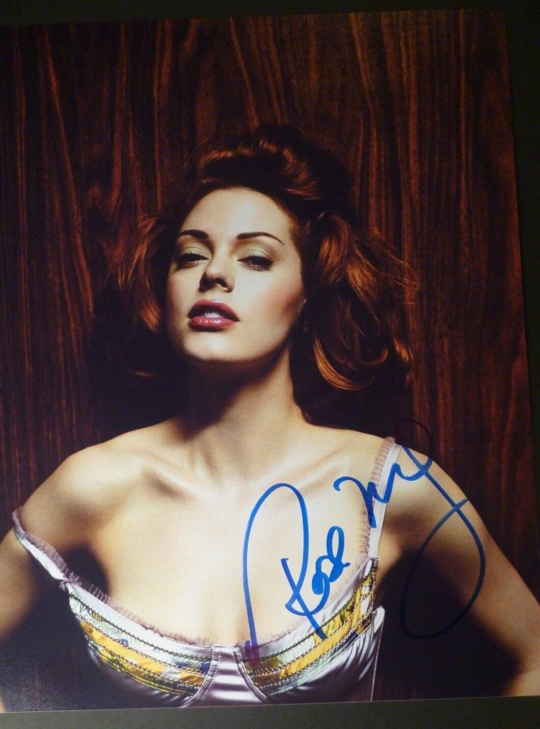 ROSE MCGOWAN Authentic Hand-Signed Sexy - Bra