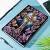 5D Diamond Painting Notebook 50 Pages A5 Diamond Art Diary Book (Purple Cross)