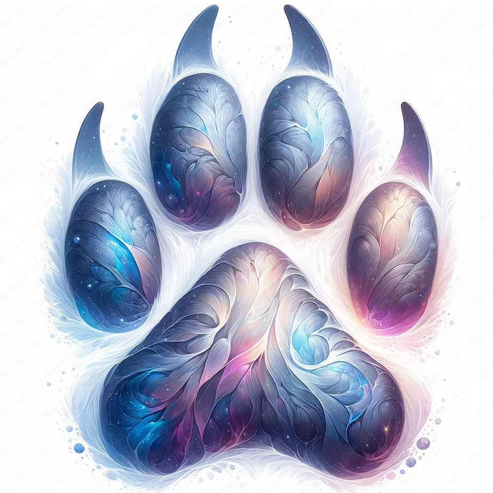 Colorful Paws 30*30CM (Canvas) Full Round Drill Diamond Painting gbfke