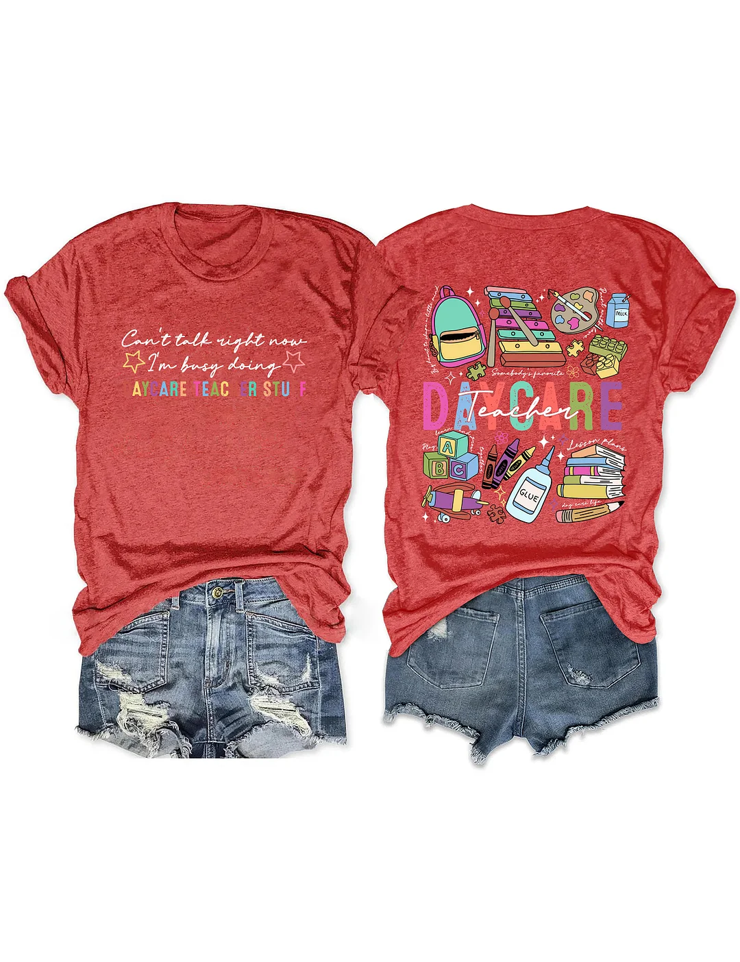 Can&rsquo;t Talk Right Now I'm Busy Doing Daycare Teacher Stuff T-shirt