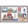 (Counted/Stamped)Seaside Impression-14CT Cross Stitch 41*25cm/16.14*9.84in