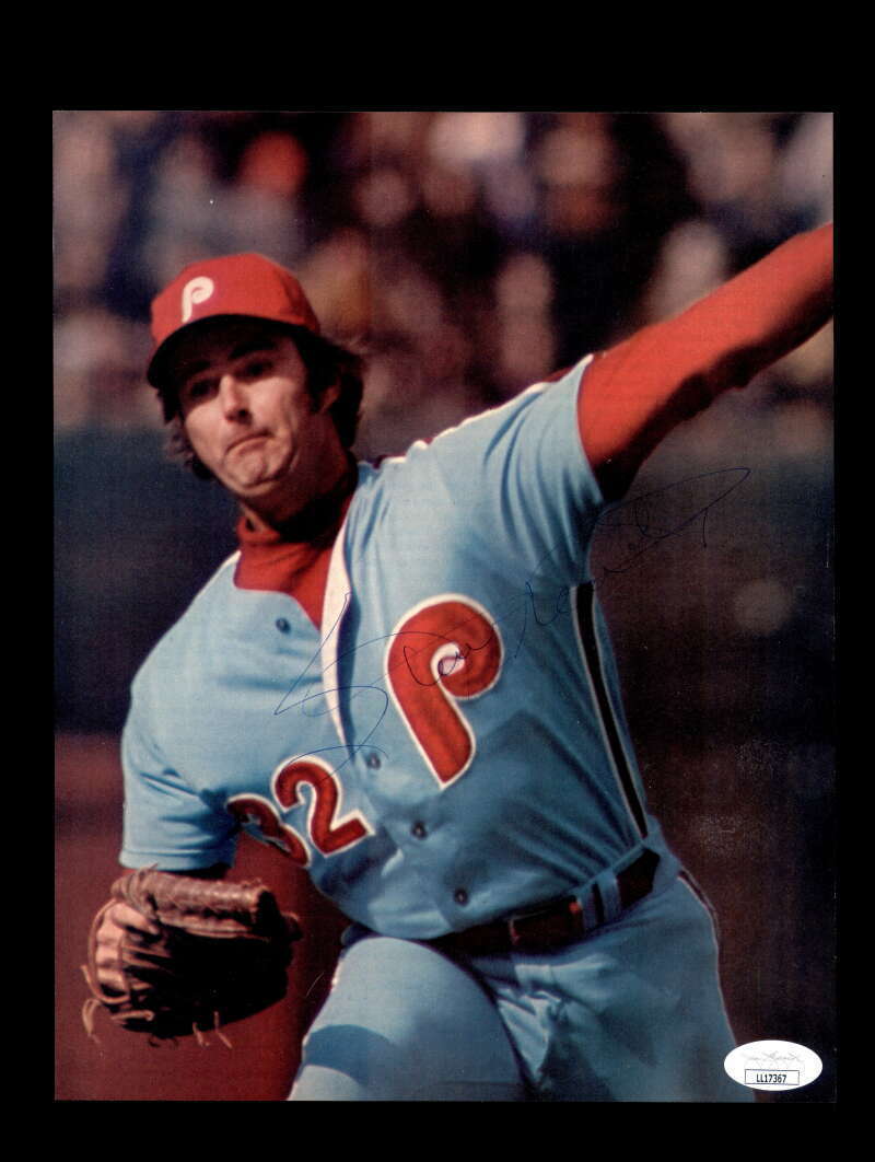 Steve Carlton JSA Coa Signed 8x10 Vintage 1974 Photo Poster painting Autograph