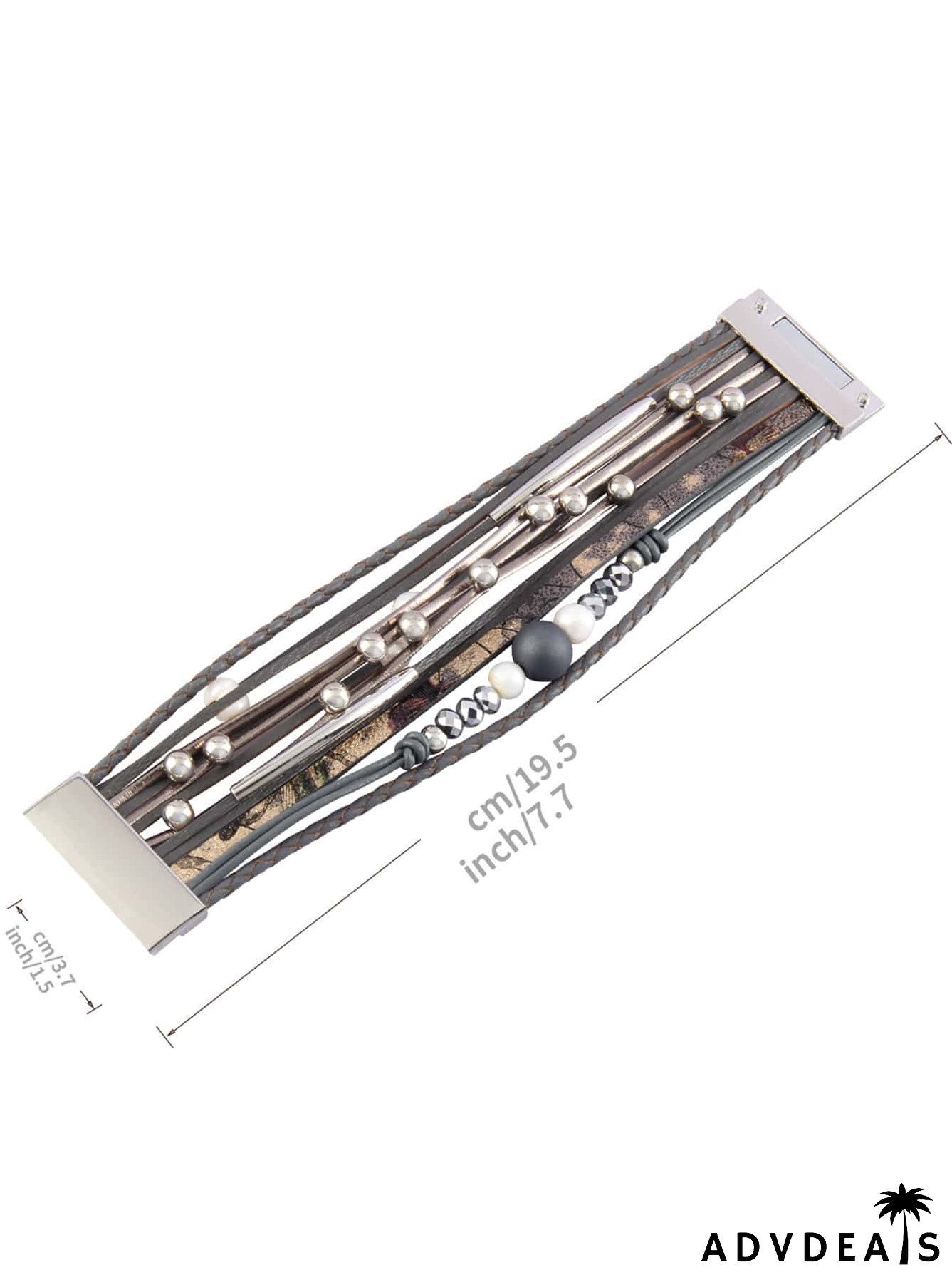 Faux Pearl Decor Layered Bracelet